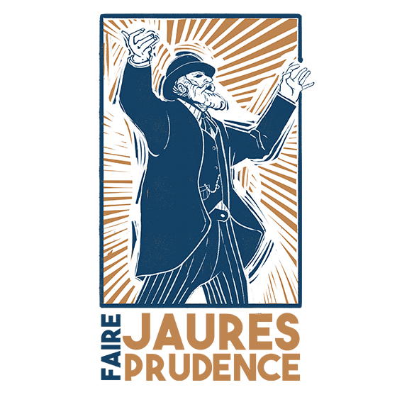 T-shirt unisex - Faire Jaures prudence