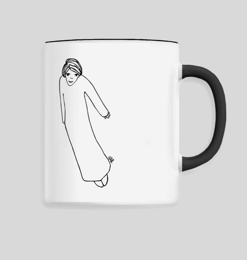 Taza - Personaje volando