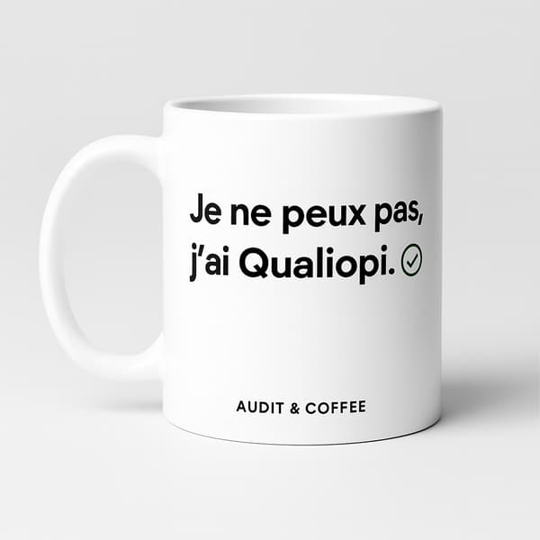 Mug “Je ne peux pas, j’ai Qualiopi” - Image