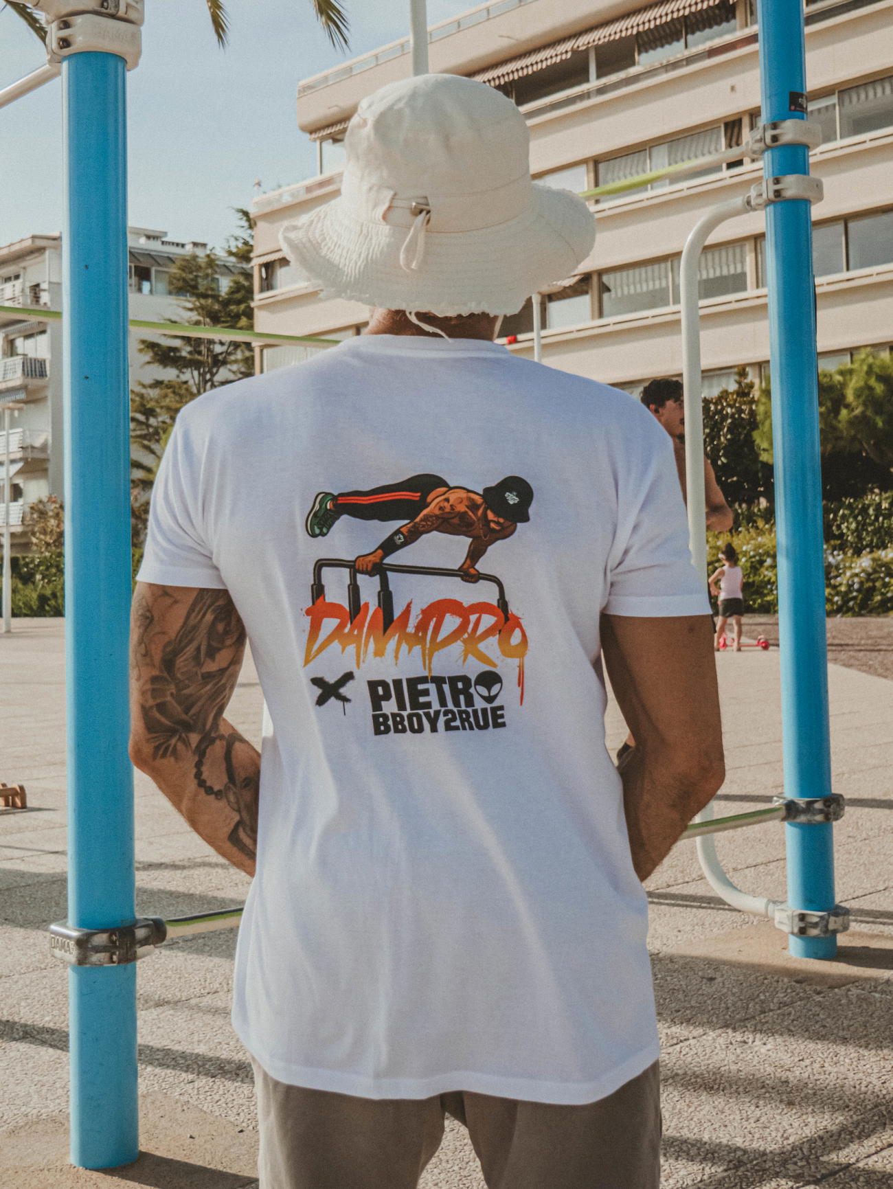 Image front T-shirt unisexe Pietro BBoy2rue x Damapro