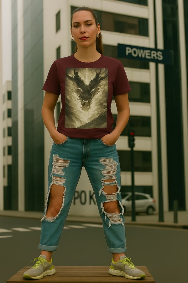Image front T-shirt dragon japonais Zelos