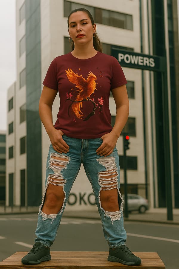 Image front T-shirt phénix Zelos 