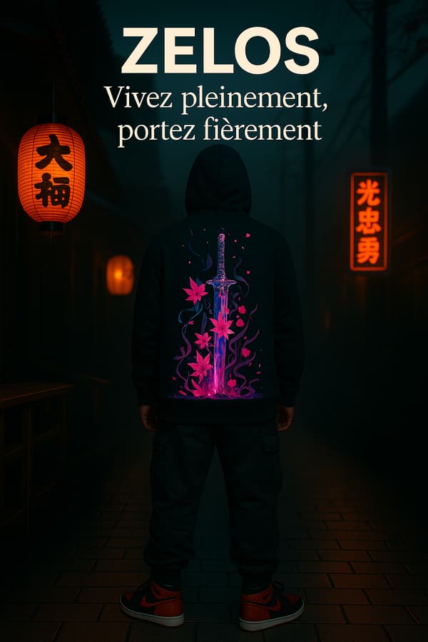 Image front Sweat shirt lame du samouraï Zelos 