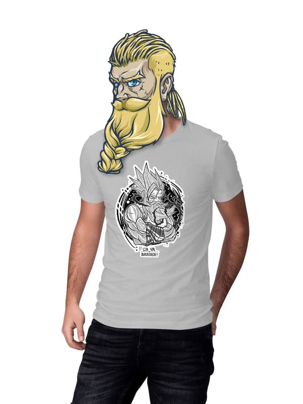 Image front T-shirt "Dragon Barbe Z"
