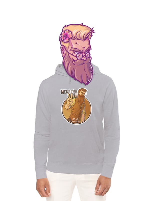 Image front Sweat "Merci d'être velu"