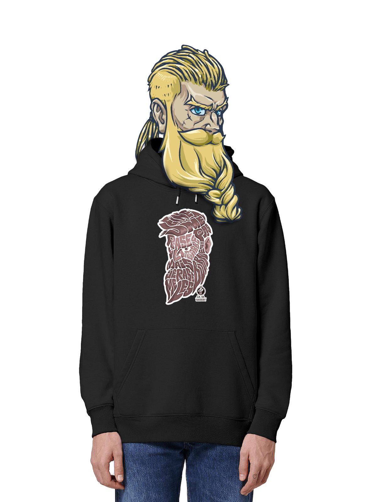 Image front Sweat PREMIUM "Je Ne Me Rase Pas La Barbe Mais..."