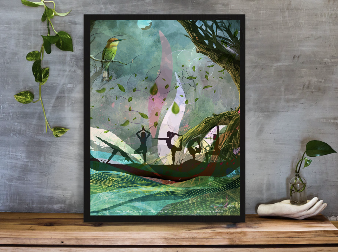 Image back One with nature, One with life Poster