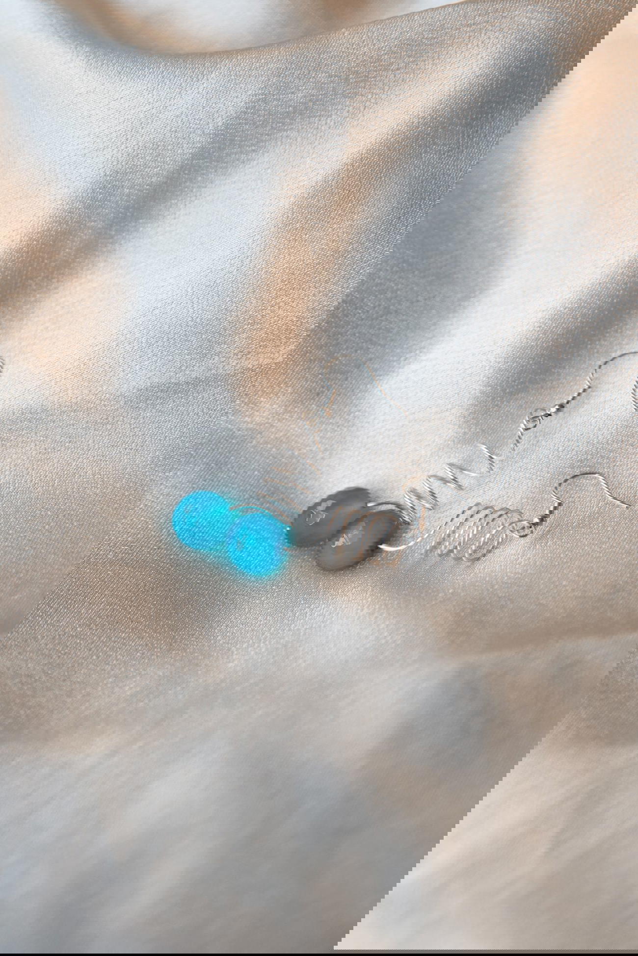 Boucles d'oreilles Blue Lagon - Argent, Topaze bleu