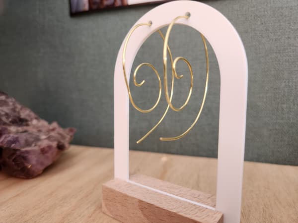 Boucles d'oreilles Volute - Laiton