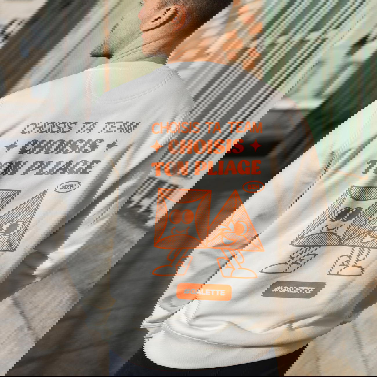 Image front Sweat Pliage Galette