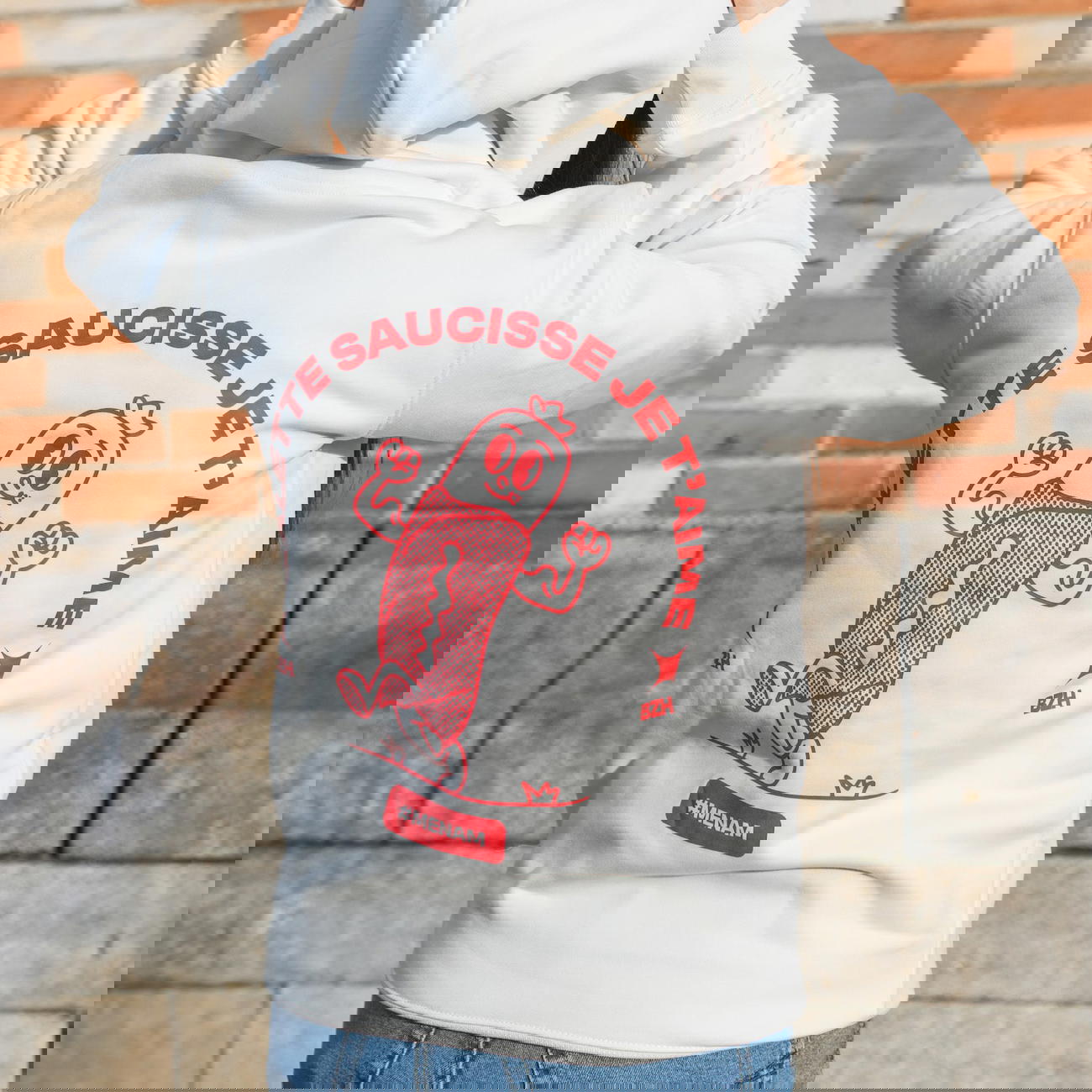 Image front Sweat à capuche Galette Saucisse