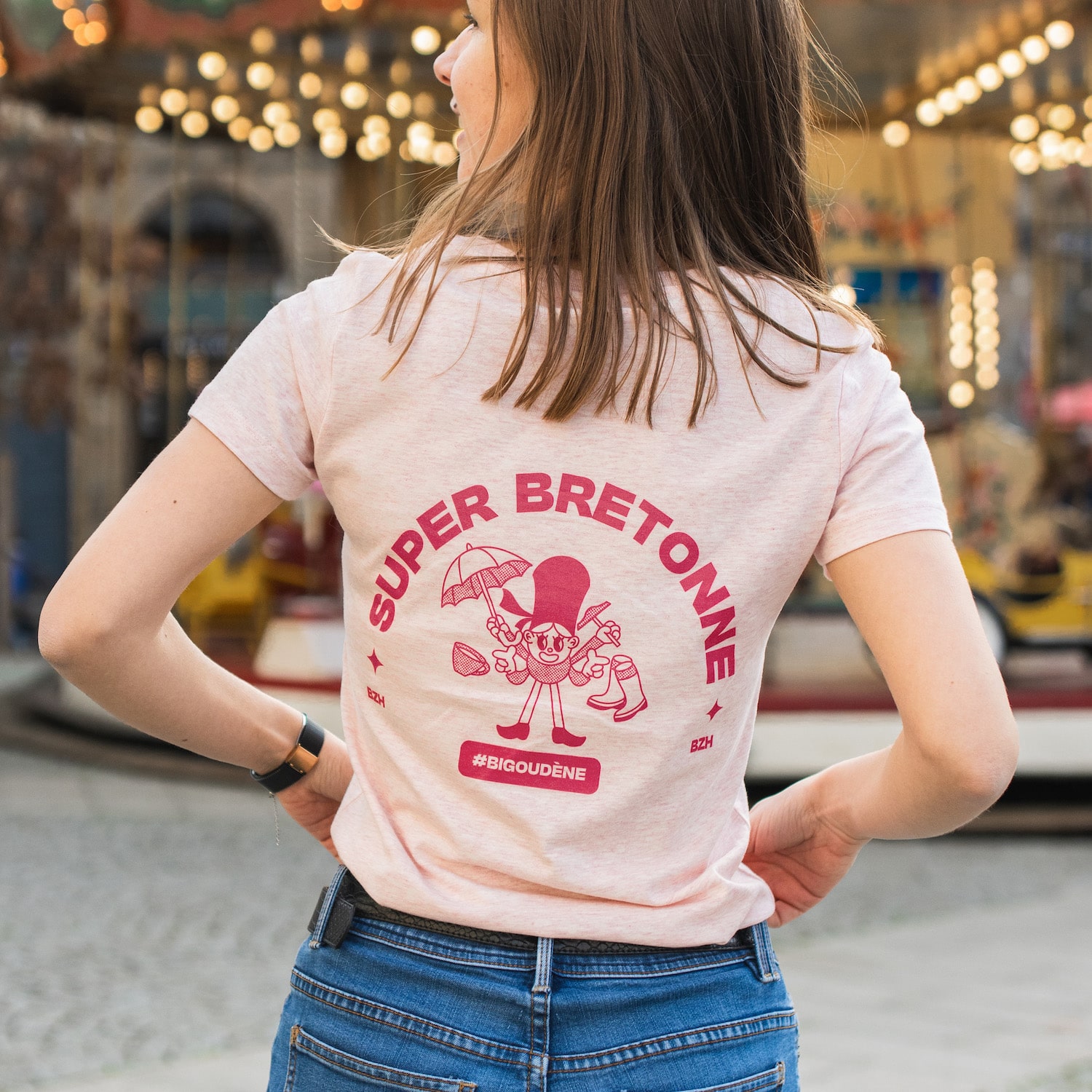 Image front T-shirt femme Super Bretonne