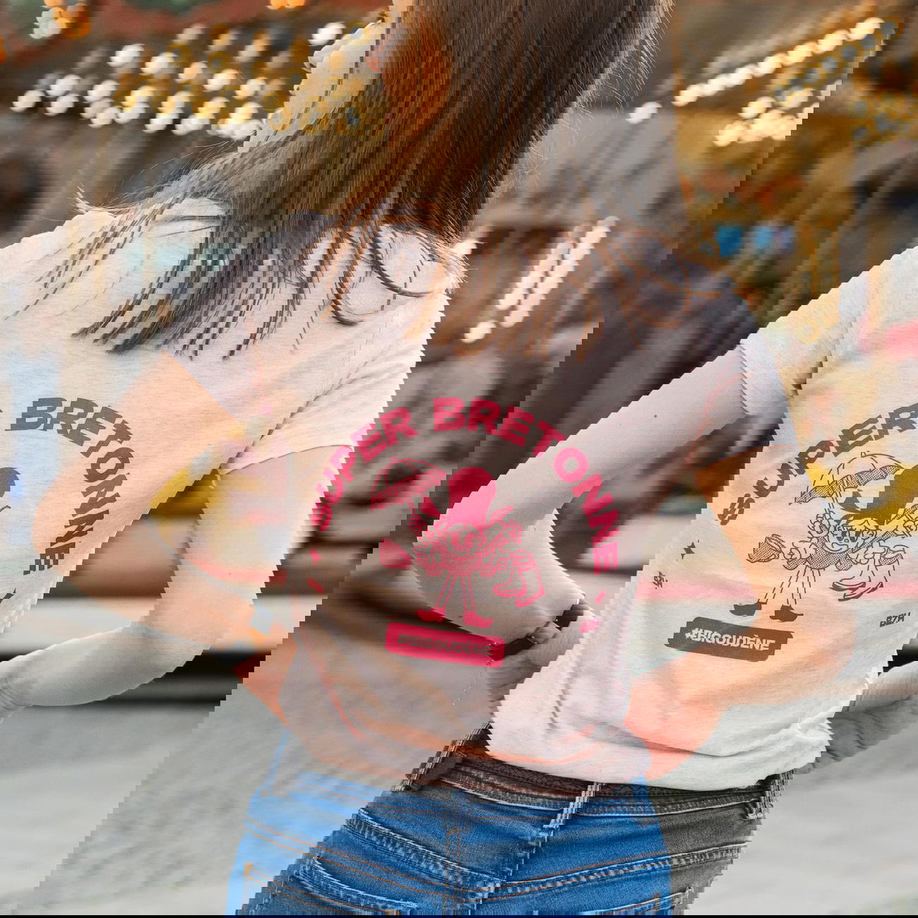 Image front T-shirt femme Super Bretonne