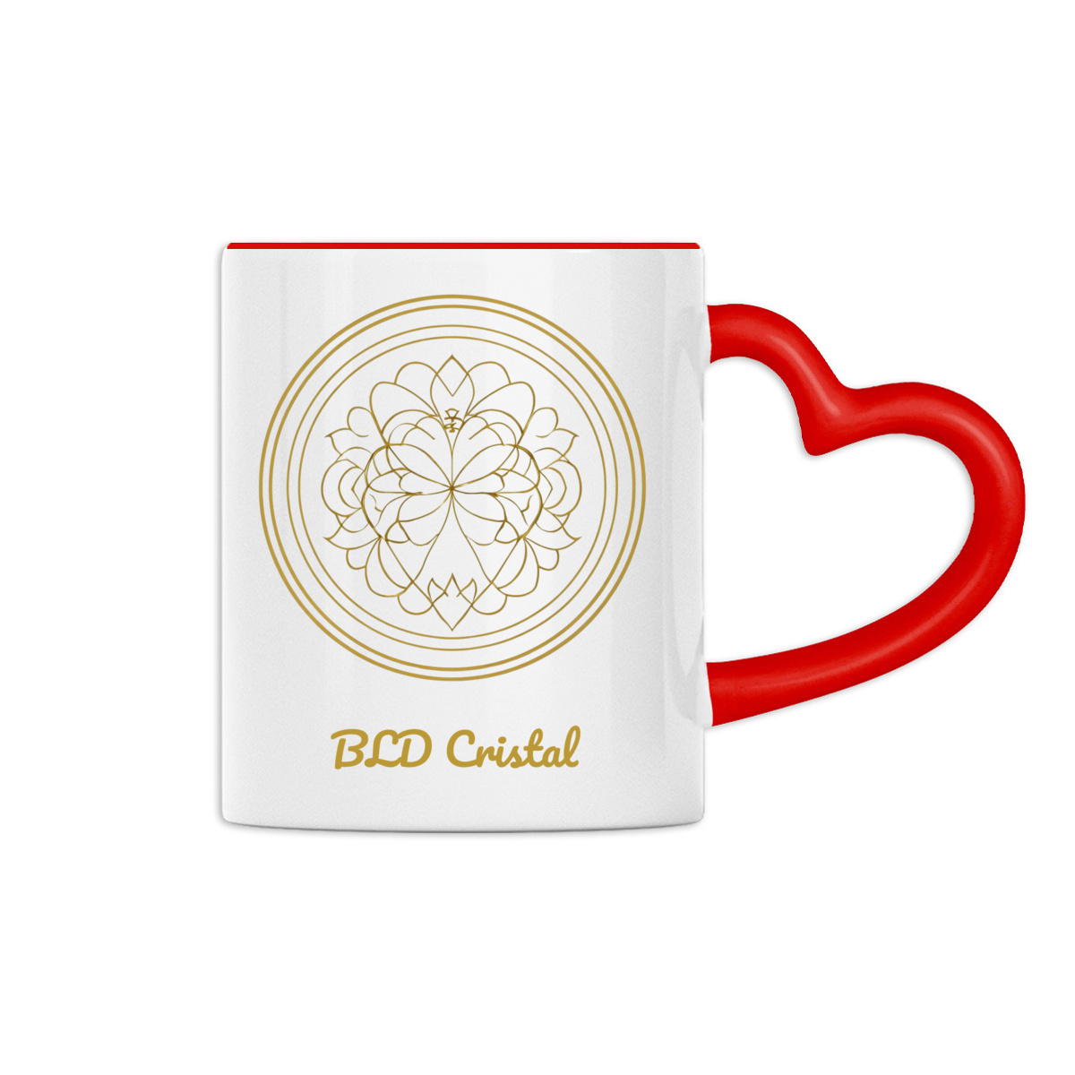 Fleur d’Âme - Mug à anse en forme de coeur 