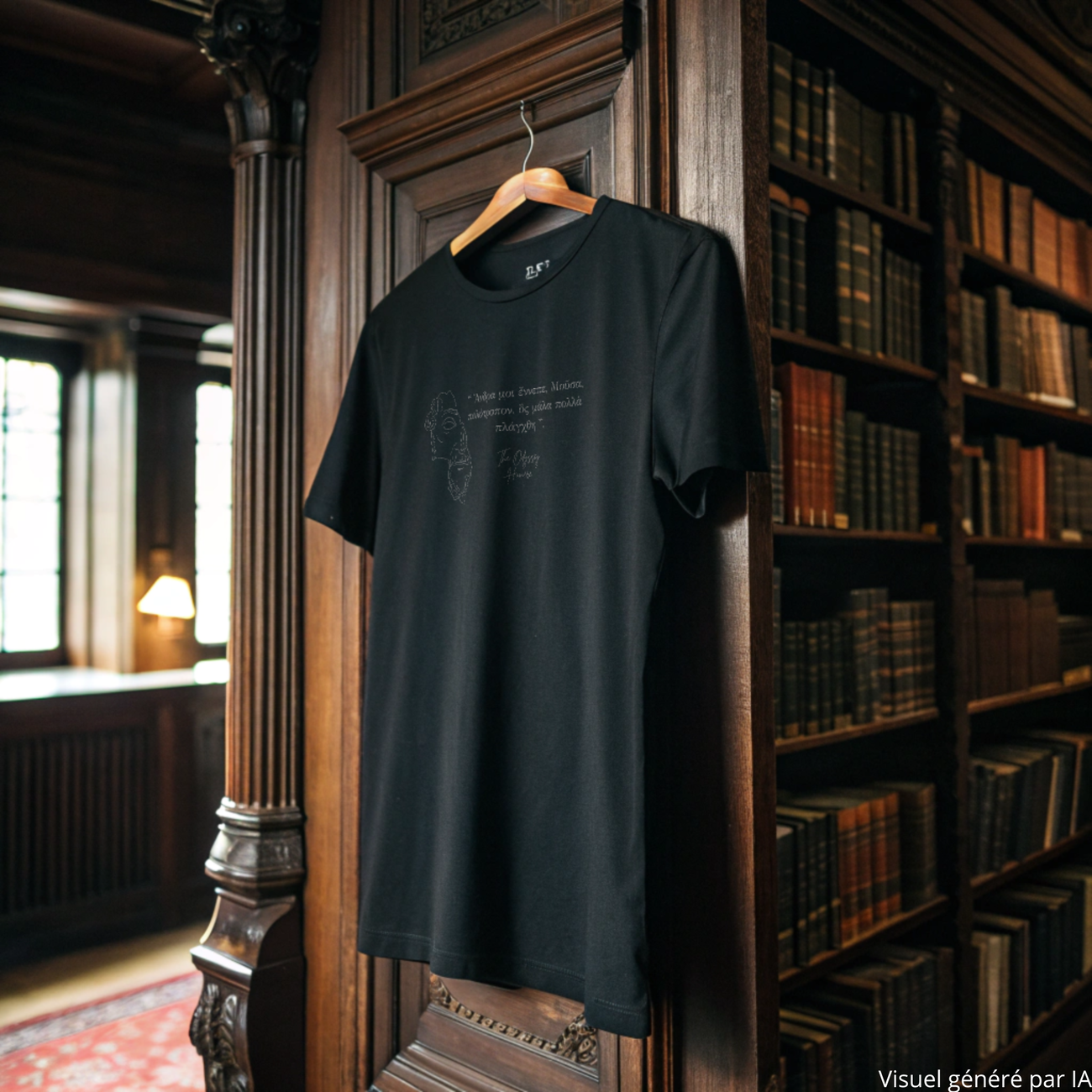 Image front T-shirt “Ἄνδρα μοι ἔννεπε, Μοῦσα” – L’Odyssée d’Homère - Version Grec Ancien