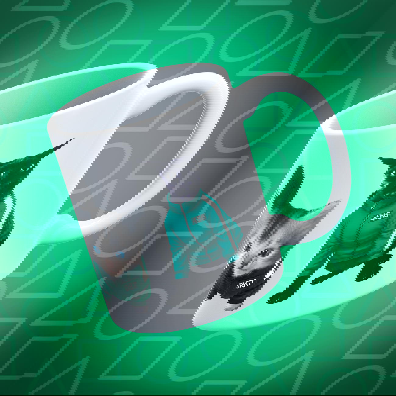 Mug Squid Game Cat Edition