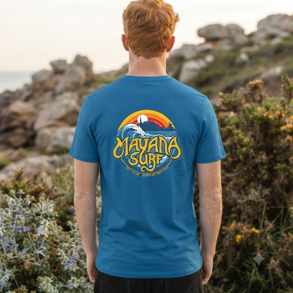 T-shirt Mayana Surf Classe Logo Recto Verso - Image