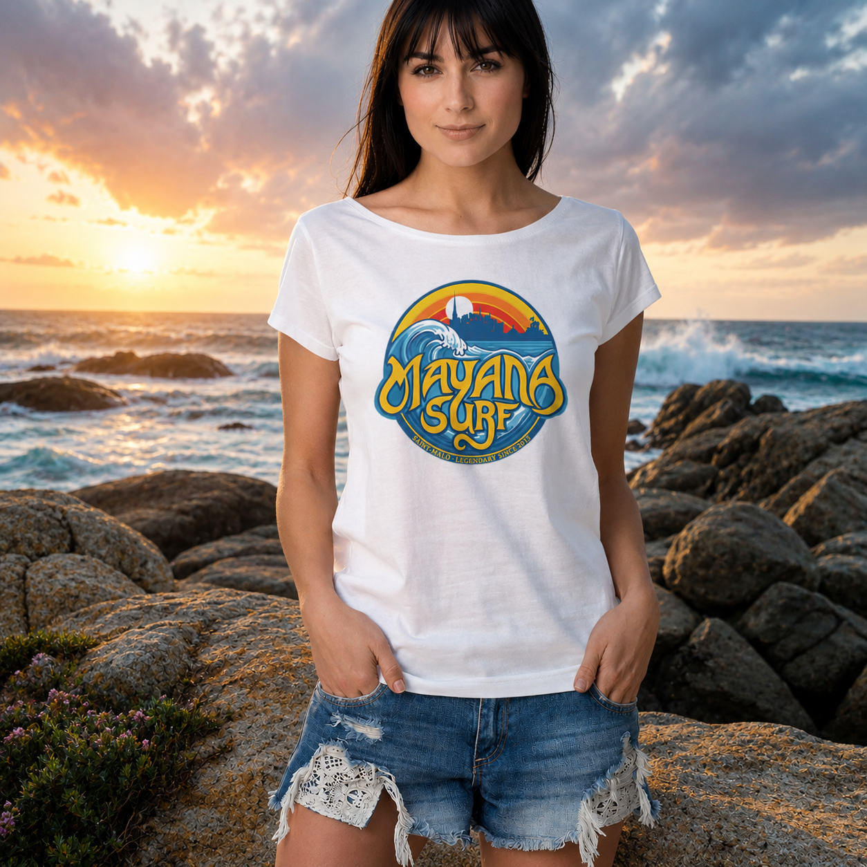 T-shirt Femme Slub Mayana Surf