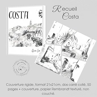 Recueil de dessin du village de Costa, Haute-Corse