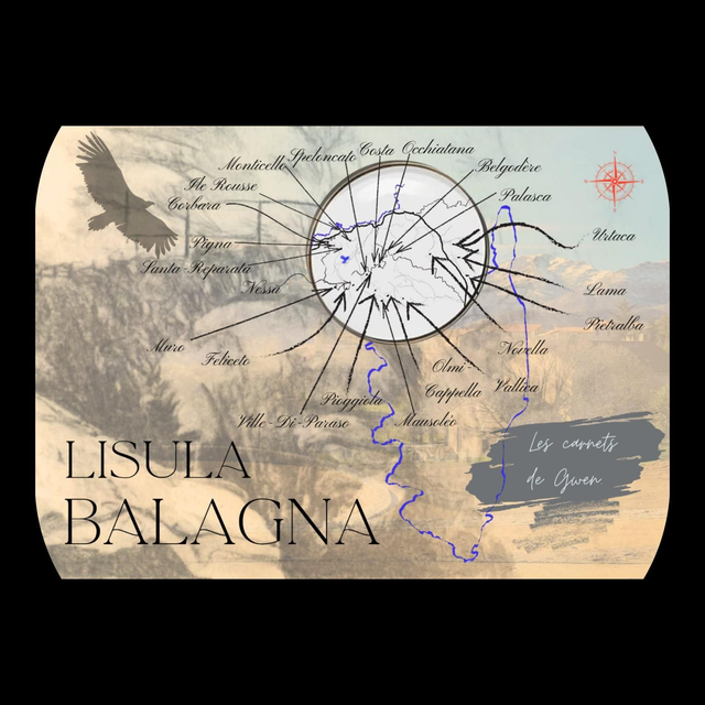 Lisula Balagna, collection "Les Carnets de Gwen" Dessins et repères historiques des 22 villages de la Communauté de Communes de L'Ile Rousse. - Image