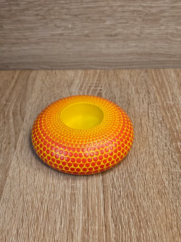 Bougeoir " Aurore éclantante " Energie de renouveau & nouveau départ Pièce unique 