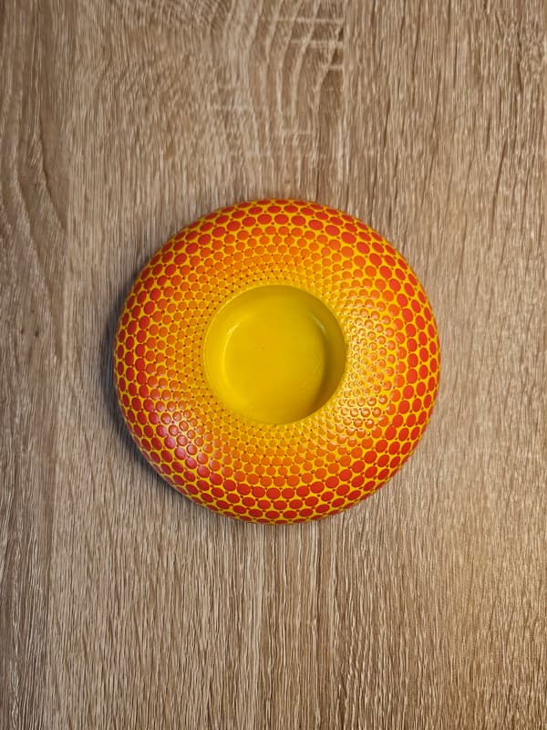 Bougeoir " Aurore éclantante " Energie de renouveau & nouveau départ Pièce unique  - Image