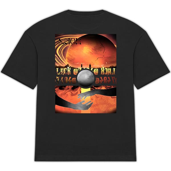 T-shirt unisex oversize LACK ORANGE GIOVE SPACE - Image