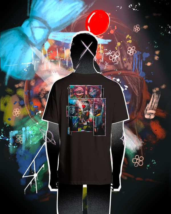 T-shirt oversize unisex urban graffiti