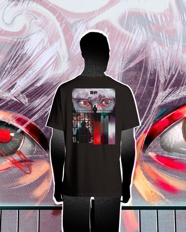 T-shirt oversize unisex futuristic VIBES