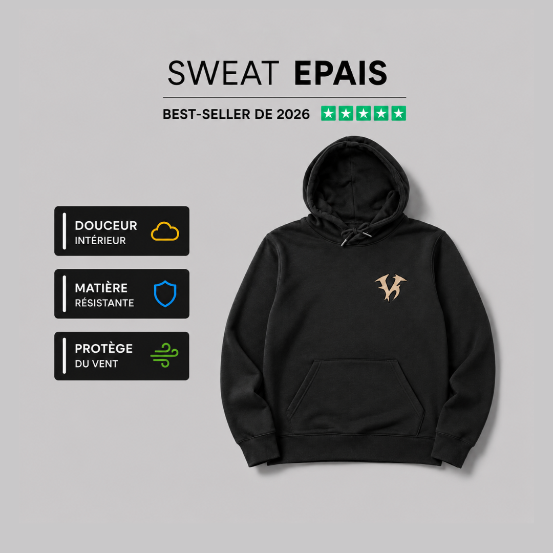 Image front Sweat à capuche Epais