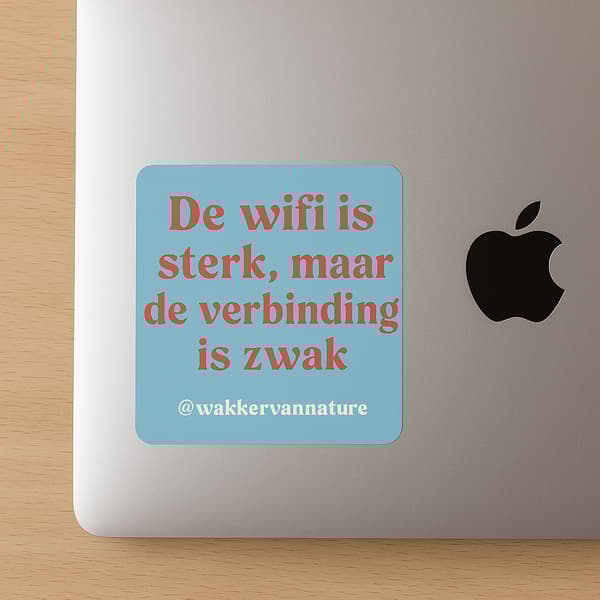 De Wifi is Sterk - Sticker