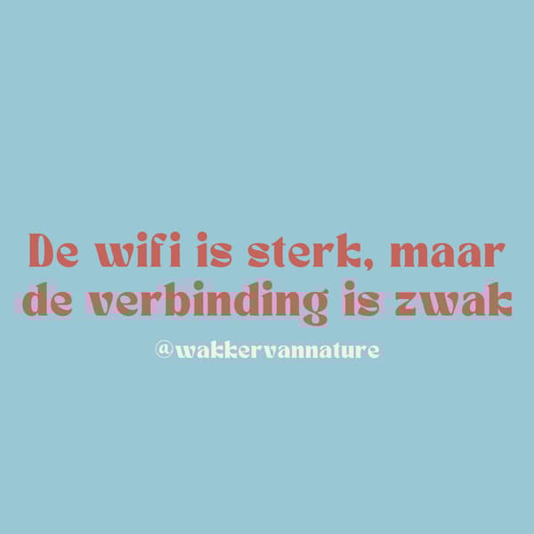 De Wifi is Sterk - Sticker - Image