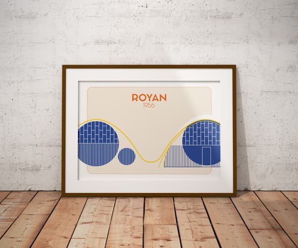 Image front Royan - 1956 - Marché Central - 2/5