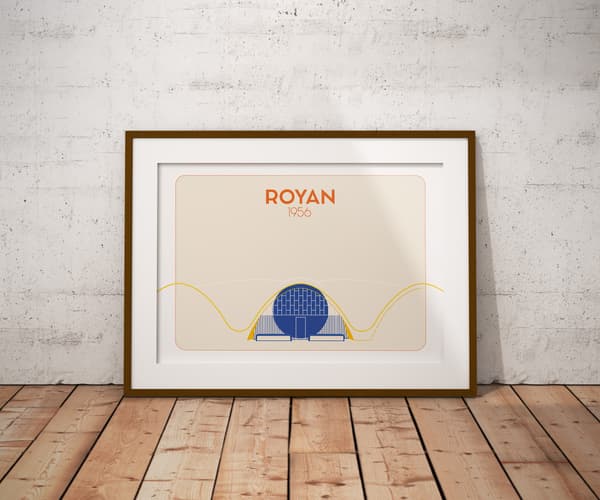 Image front Royan - 1956 - Marché Central - 4/5