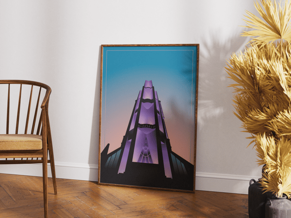 Image front Église Notre Dame de Royan - Crépuscule