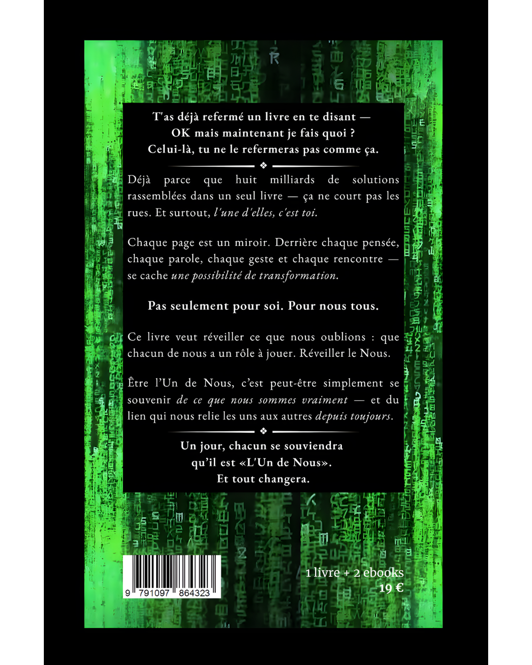 Image front Être l’Un de Nous + Ebook