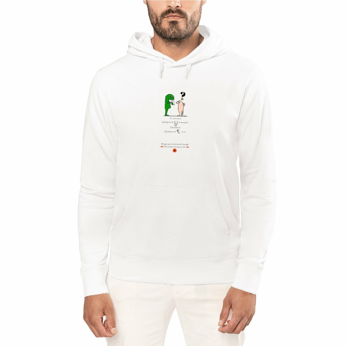 Image front Concrete jungle - Sweat hoodie graphique - Humour et philosophie