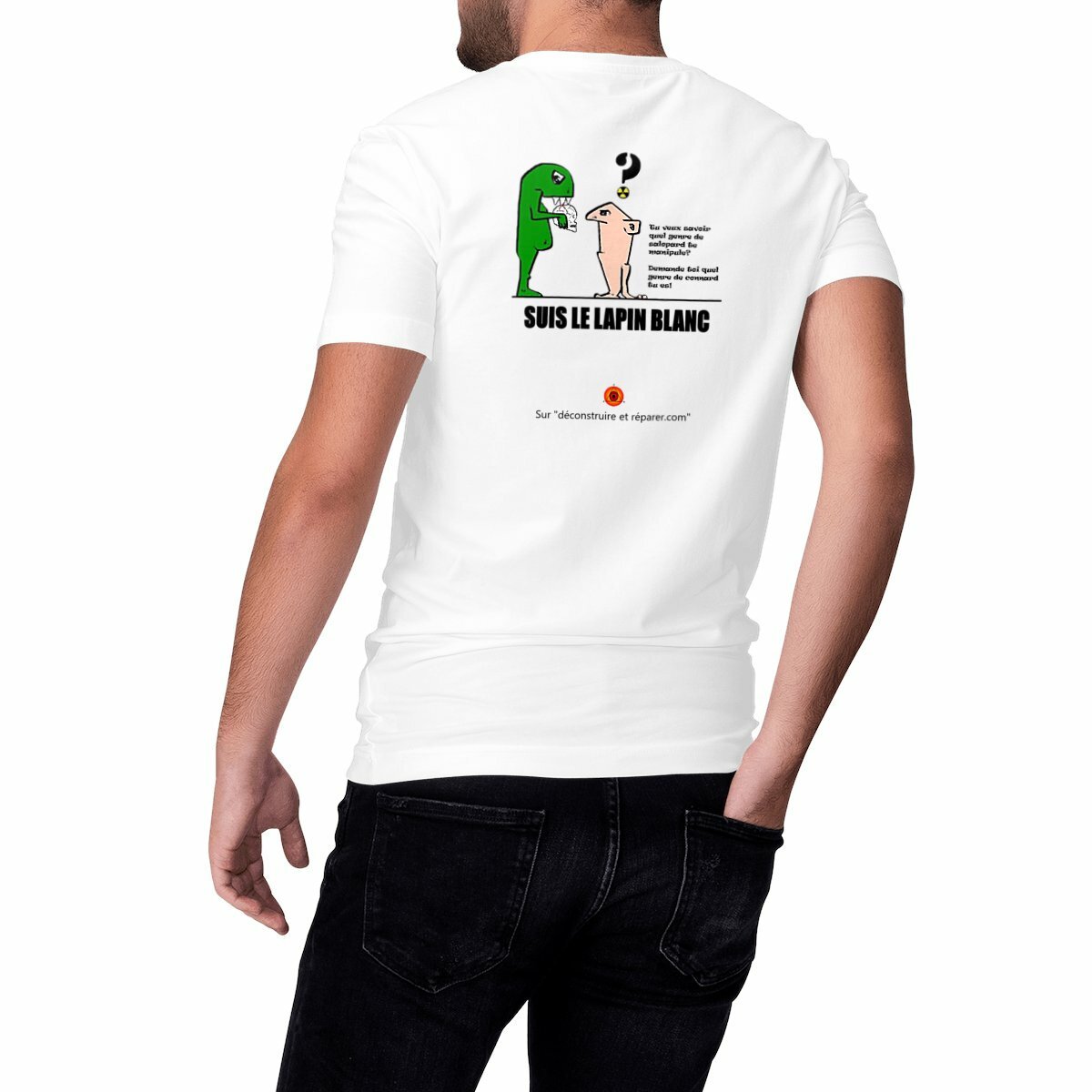 Image front Les cons pelotés - T-shirt graphique humoristique - Tissu épais biologique