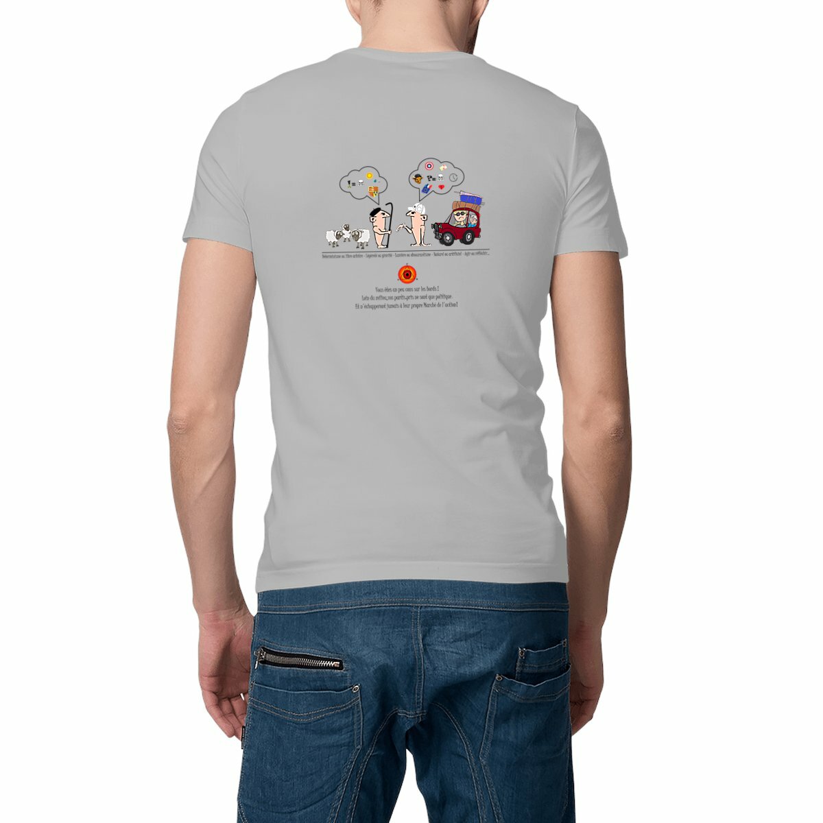 Image front T-shirt-graphique-humoristique-et-philosophique - La-voie-du-berger