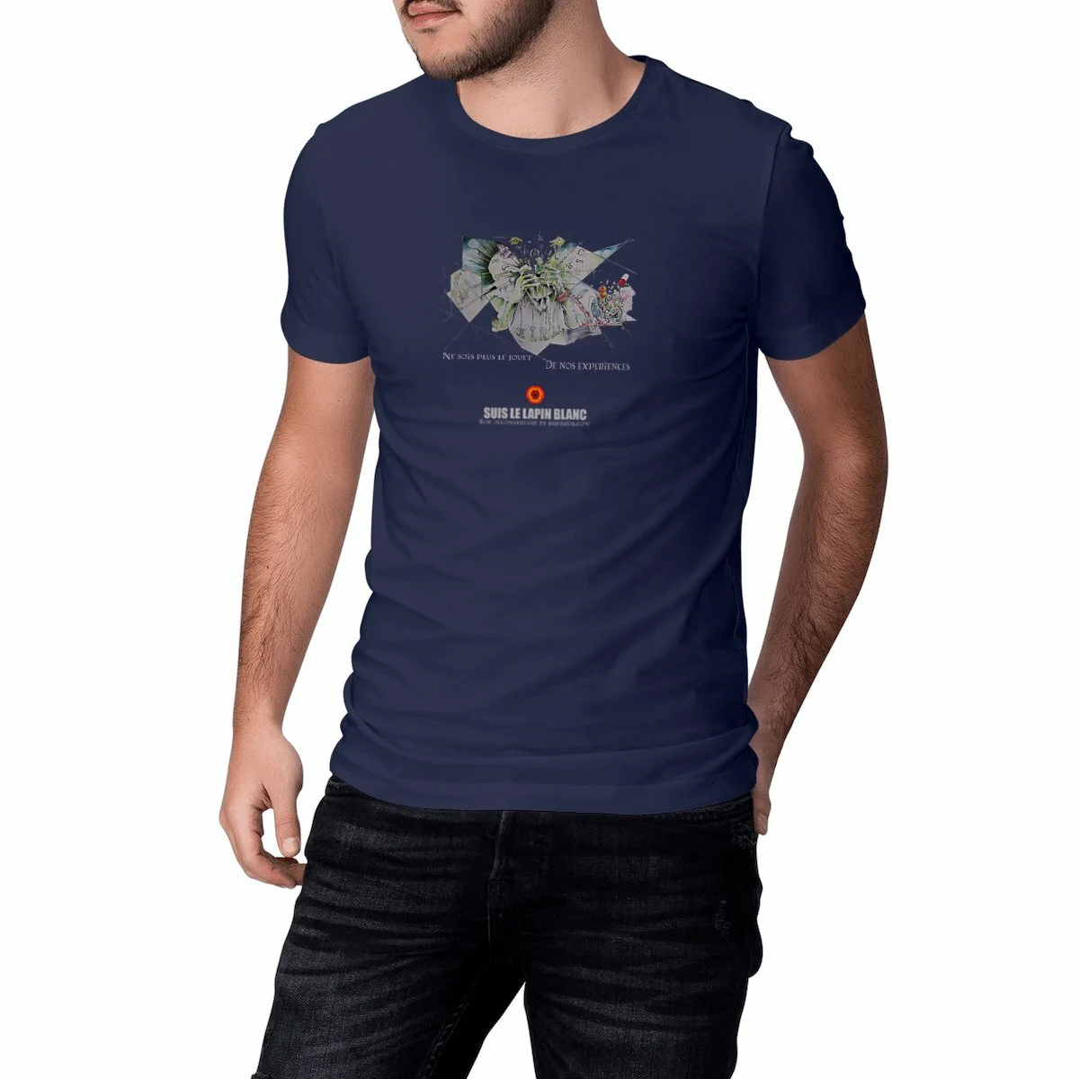 Image front T-shirt-graphique-streetart-coton-bio-métaphysique-collapsologie