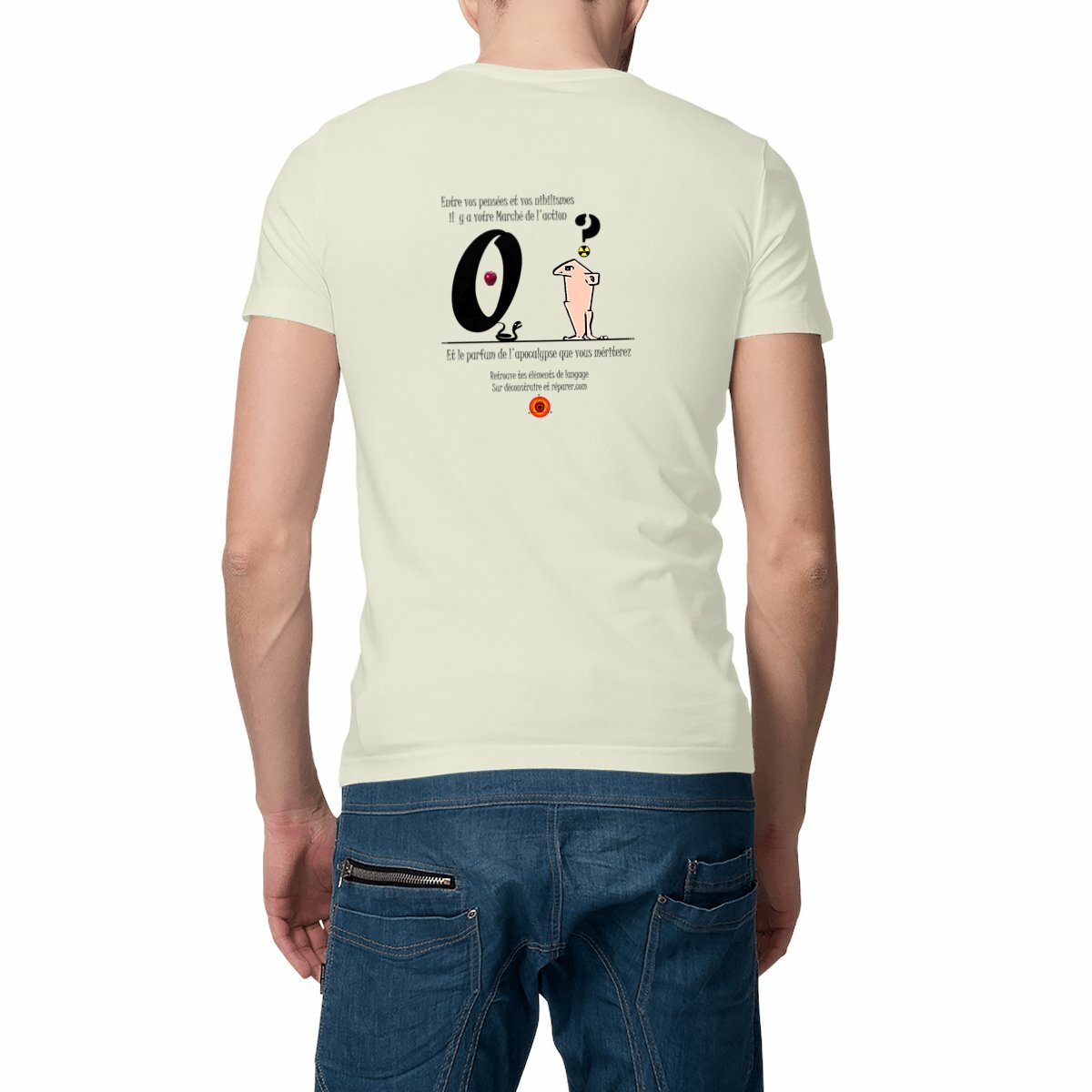 Image front T-shirt-graphique-Creation-originale-cab-Apocalypse-ou-destruction