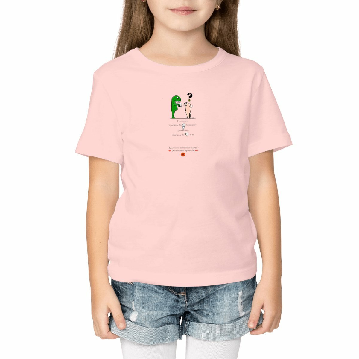 Image front Tshirt-graphique-enfant-unisexe-Concrete-jungle-Humour-et-philosophie