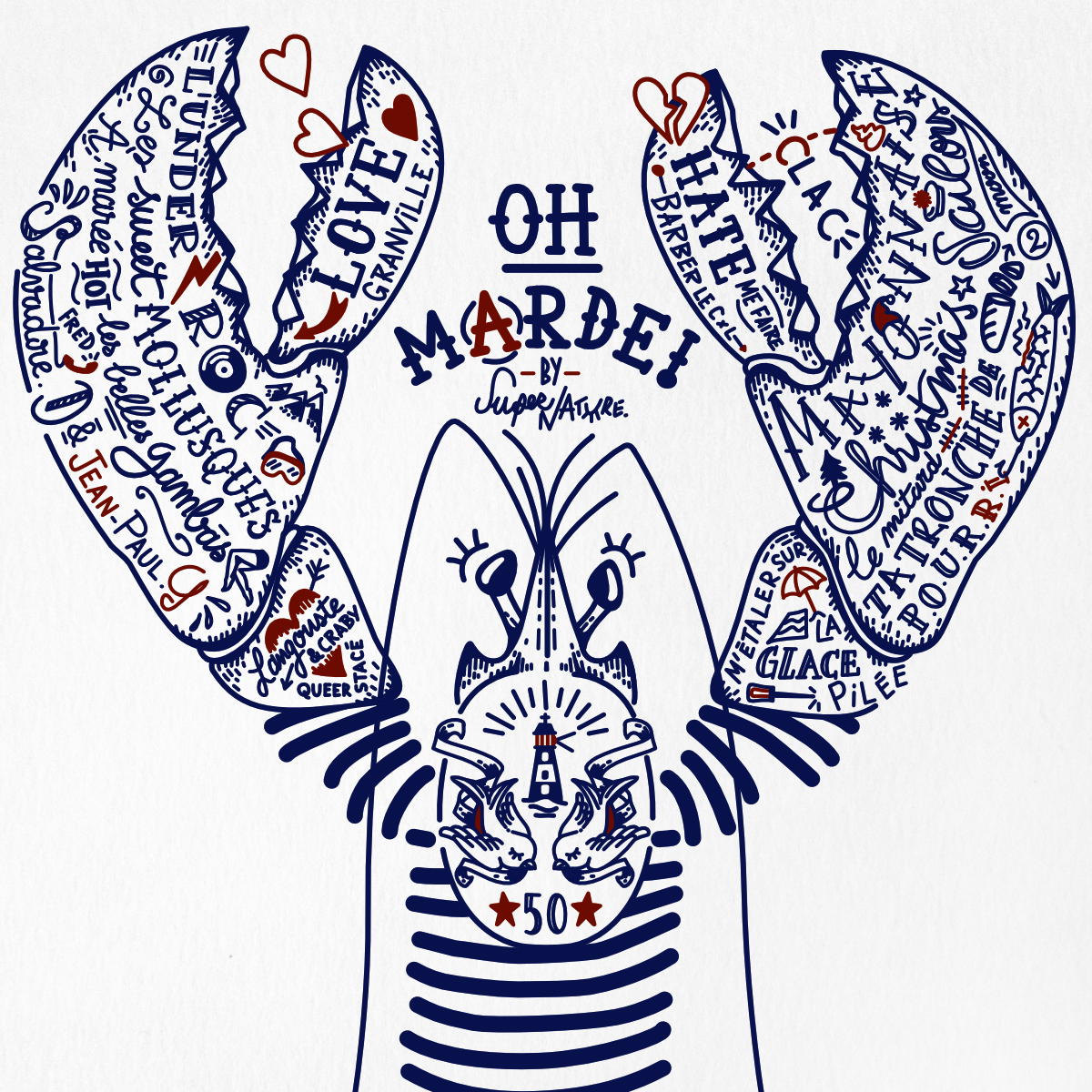 Image back Poster vertical : Homard bleu de Chausey, l'esprit rebelle