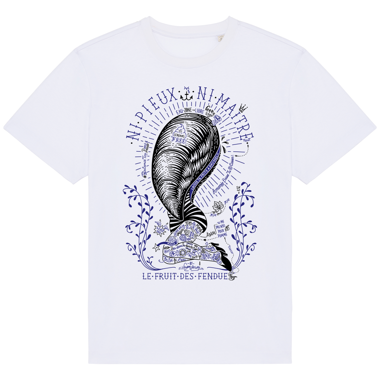 Image front T-shirt Unisexe Oversized - Moule de Bouchot Pin Up feministe