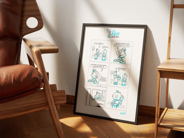 Print A3 / léo (et les bas) - mémé passion - Image