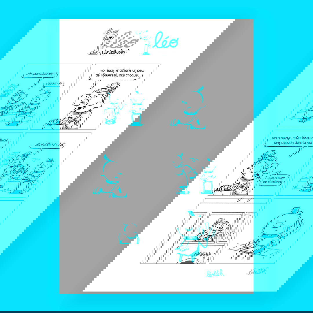 Print A3 / léo (et les bas) - mémé passion