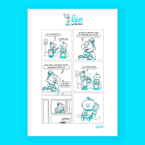 Print A3 / léo (et les bas) - mémé passion