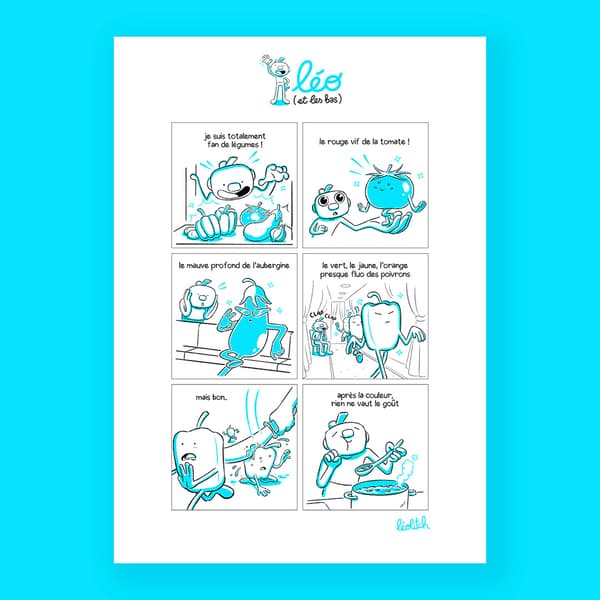 Print A3 / léo (et les bas) - les légumes