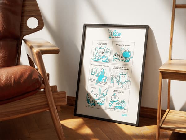 Print A3 / léo (et les bas) - les légumes - Image