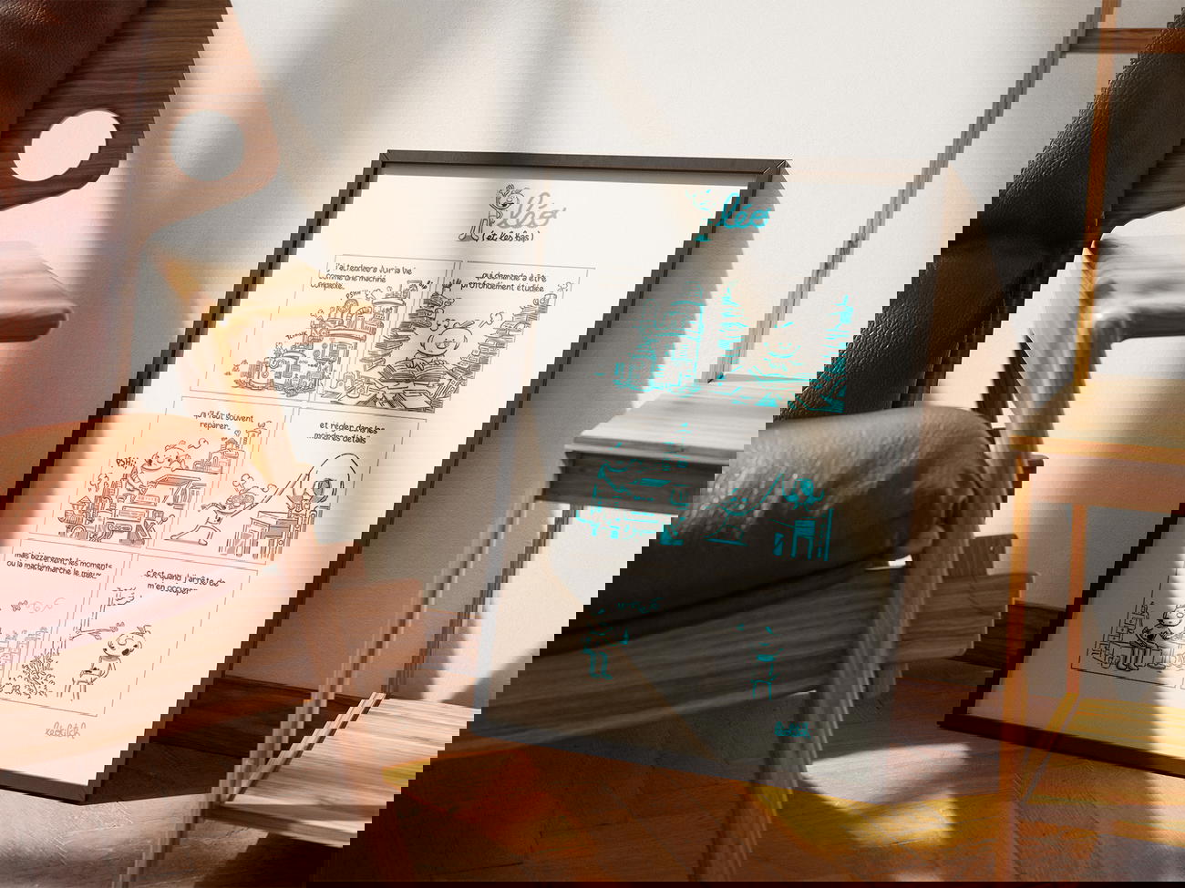 Print A3 / léo (et les bas) - la vie  - Image